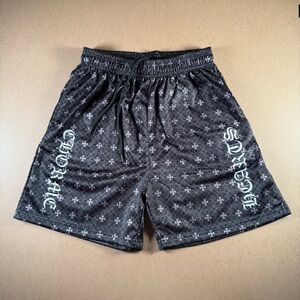 Brand New Black Mesh Streetwear Shorts Below Knee